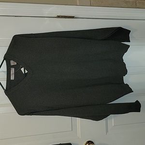 Cypress Links Golf charcoal gray pullover Vneck sweater 100% cotton M New…